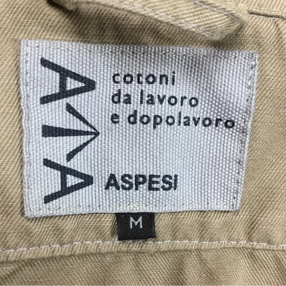 ASPESI ATA Patch Pocket Cotton Linen Button Shirt - Picture 5 of 8